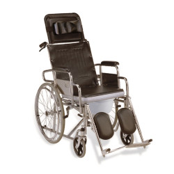 Hi-Back Commode Wheelchair (Code:WCH/5320-RC)